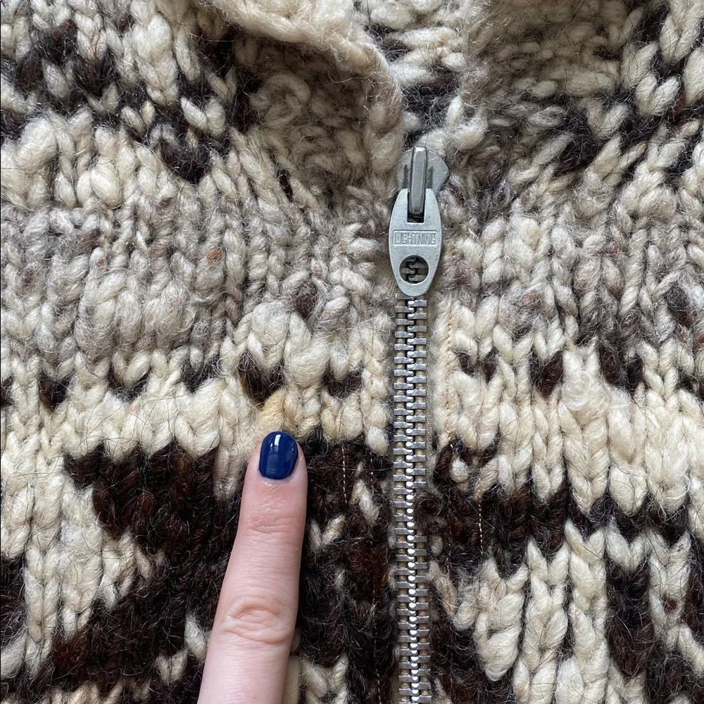Vintage 1950s/1960s Wool Cowichan Sweater